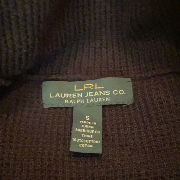 LRL Lauren Jeans CO black cowl neck sweater - Picture 11 of 12
